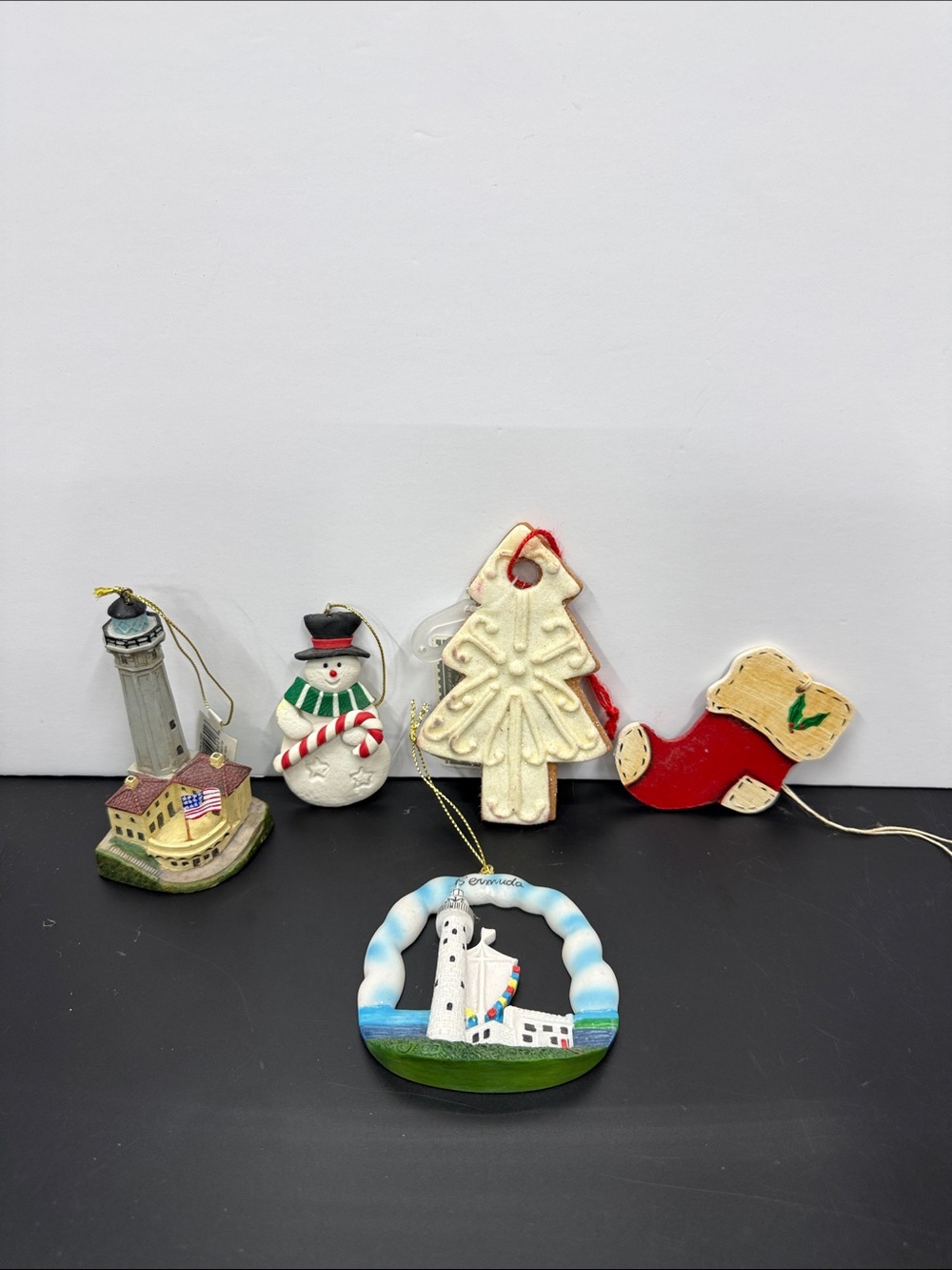 Holiday Ornament Set - Mixed Red, White, Cream, Blue, Green
